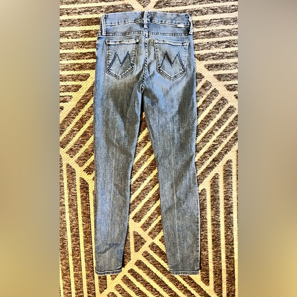 MOTHER The Looker Ankle Sz 24 in We The Animals Blue Stretch Jeans Orig $275 - Picture 7 of 13